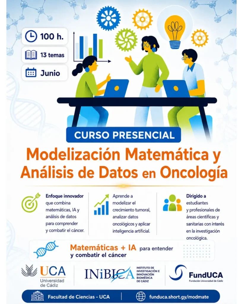 curso de modelización matemática y análisis de datos en oncología