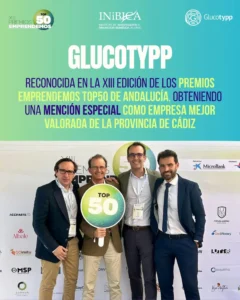 Glucotypp, reconocida en los Premios Emprendemos TOP50 de Andalucía