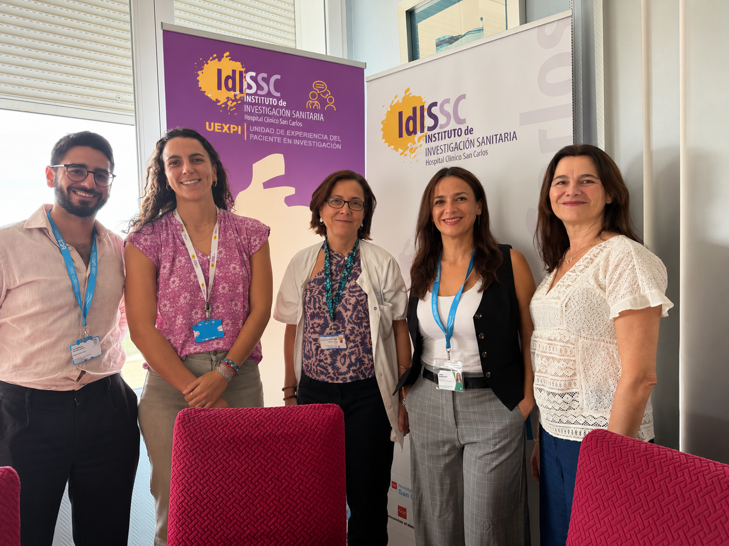 Foto de la visita de INiBICA al IdISSC para conocer su unidad de Experiencia del Paciente en Investigación