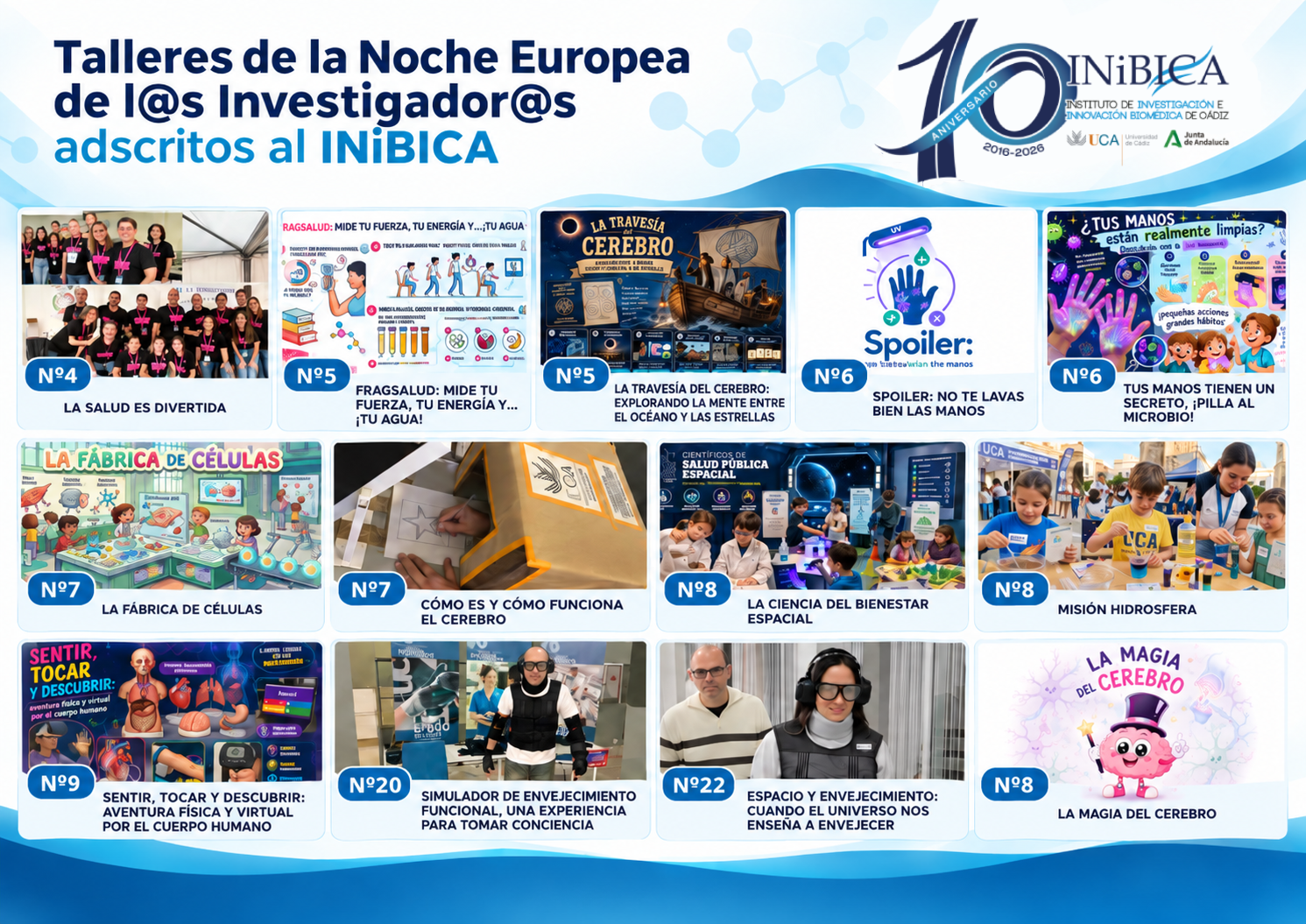 Talleres INiBICA en la Noche Europea de los Investigador@s 2026